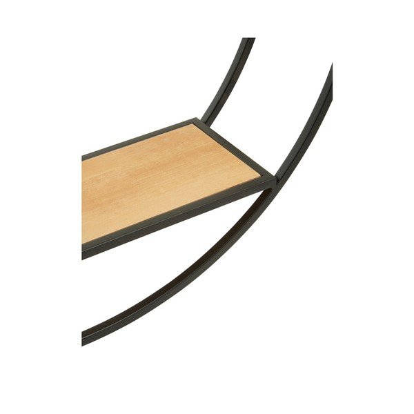 Črna/v naravni barvi večnivojska kovinska polica 61 cm Mataram – Premier Housewares-image-3
