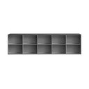 Antracitno siv stenski regal 220x61 cm Mistral – Hammel Furniture