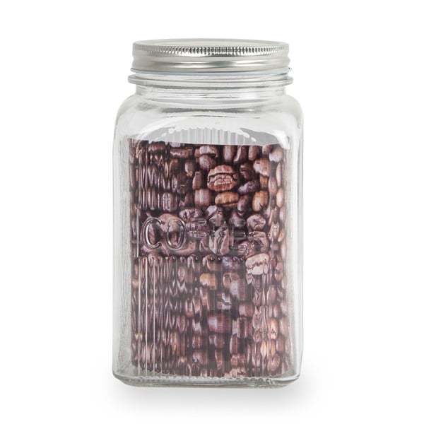 Stekleni kozarec za kavo s pokrovom iz nerjavečega jekla Sabichi, 1,2 l