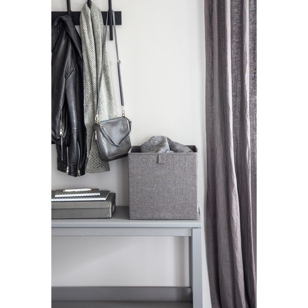 Siva škatla za shranjevanje Bigso Box of Sweden Cube-image-1