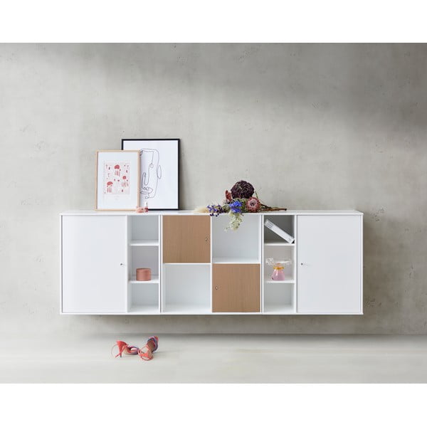 Vrata v hrastovem dekorju za modularni sistem polic 2 kos 32x33 cm Mistral Kubus - Hammel Furniture-image-1