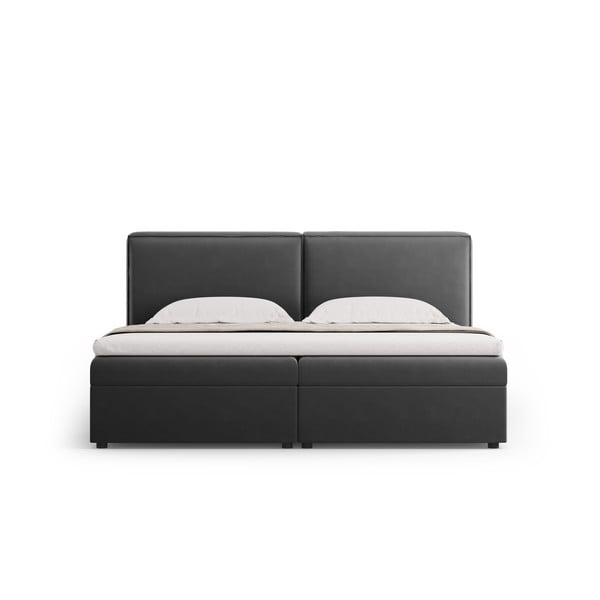 Temno siva boxspring postelja s prostorom za shranjevanje 180x200 cm Arendal – Cosmopolitan Design-image-4