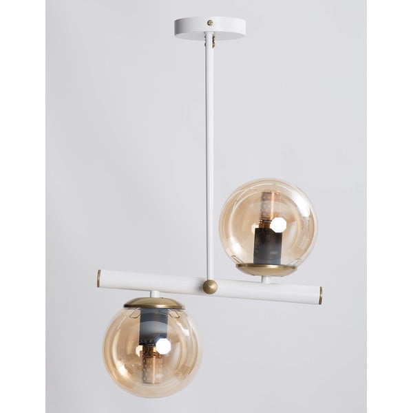 Viseča svetilka s steklenim senčnikom ø 15 cm Libra – Squid Lighting-image-1