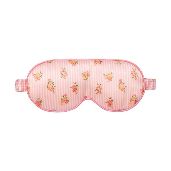 Oranžno-rožnata svilena maska za spanje Contour Petal – slip-image-2