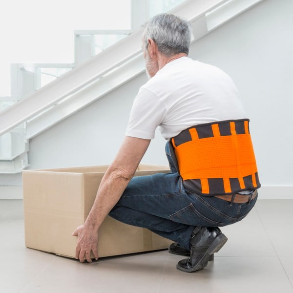 Oranžno-črni športni pas za hujšanje in držo telesa InnovaGoods, velikost L-image-1