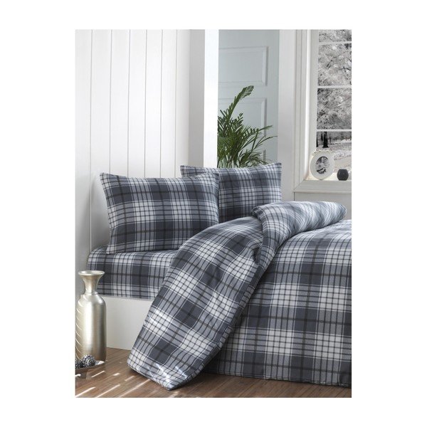 Posteljno perilo za dve osebi Burberry Black, 200 x 220 cm