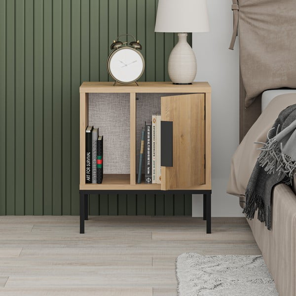 Nočna omarica v hrastovem dekorju Lani – Marckeric-image-4