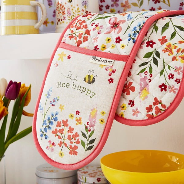 Kuhinjske rokavice Cooksmart® Be Happy Double Cotton-image-1