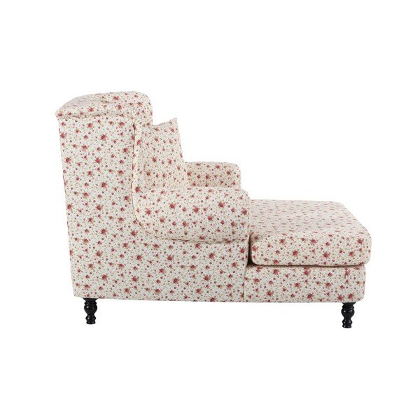 Bež cvetlični fotelj Max Winzer Mareille Flowery Beige-image-3