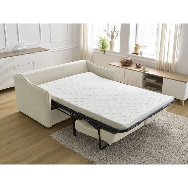 Raztegljiva bež sedežna garnitura za spanje 178 cm Lenny – Bobochic Paris-image-1