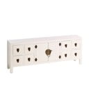 Bela nizka komoda 130x50,5 cm Oriente – Ixia