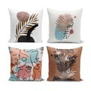 Komplet 4 prevlek za okrasne blazine Minimalist Cushion Covers Cesso, 45 x 45 cm