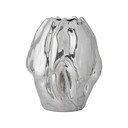 Vaza iz kamenine v srebrni barvi (višina 29 cm) Bobby – Bloomingville