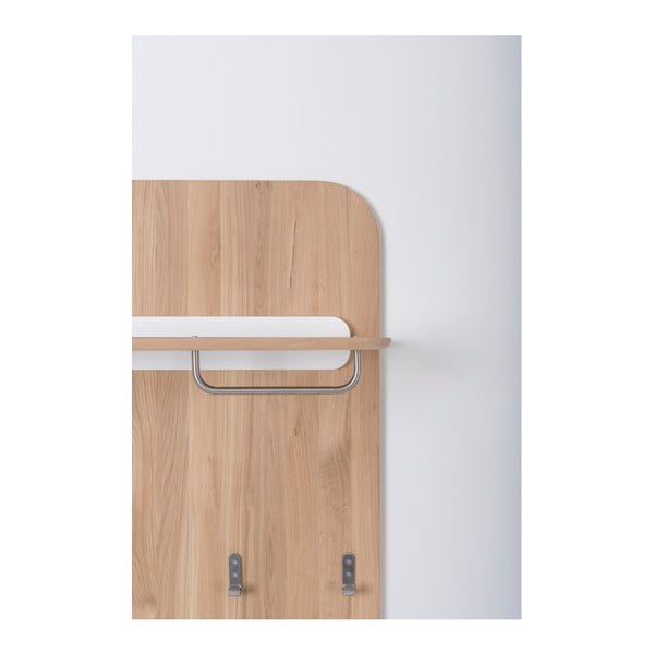 Stenski obešalnik iz hrastovega lesa Gazzda Ena-image-3