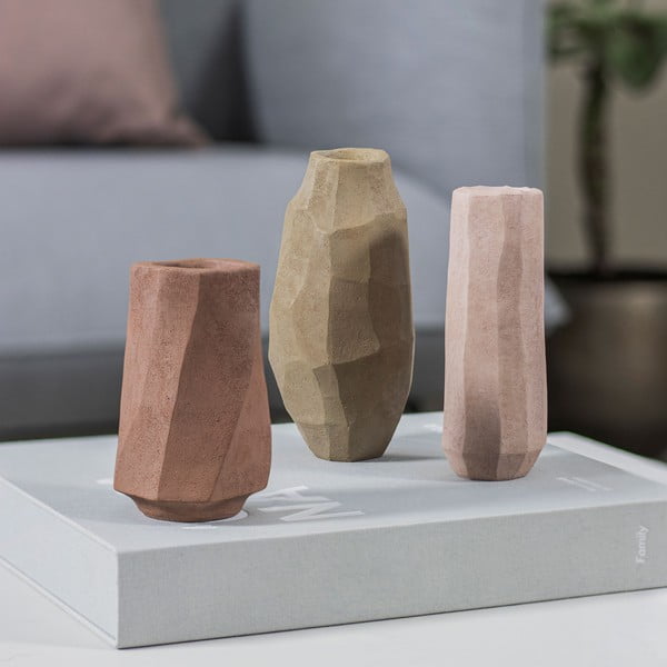 Rožnata vaza iz poliresina (višina 15,5 cm) Nuki – Mette Ditmer Denmark-image-2