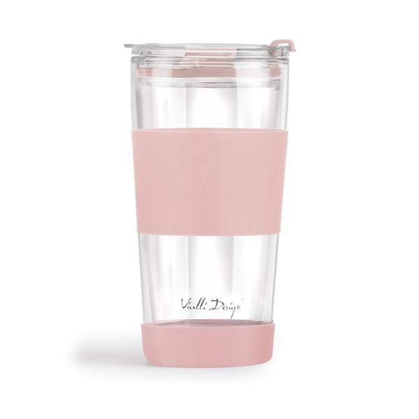 Rožnat termo lonček 600 ml Fuori – Vialli Design