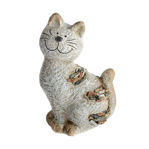 Dakls Garden Deco Mačka s kamni, višina 28,5 cm
