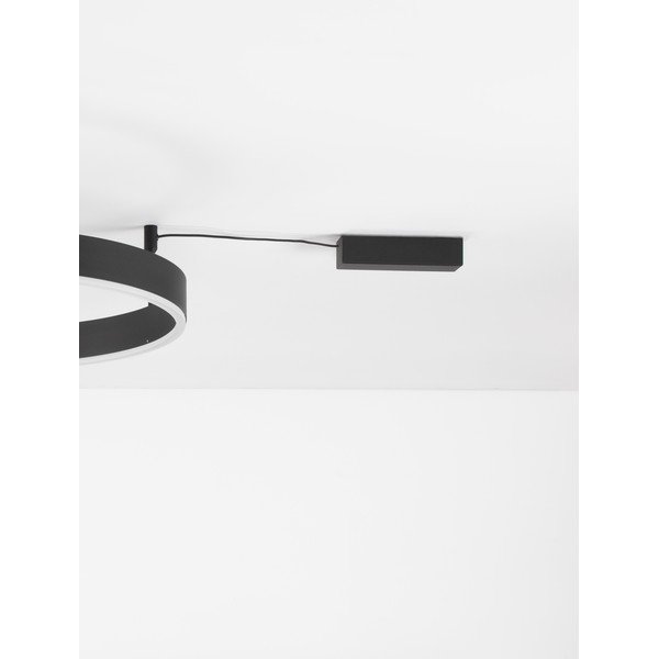 Mat črna aluminijasta LED zatemnitvena stropna svetilka Motif – Nova Luce-image-3