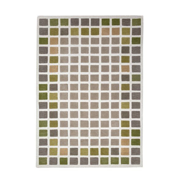 Zelena ročno tkana volnena preproga 140x200 cm Renga Wool – Flair Rugs