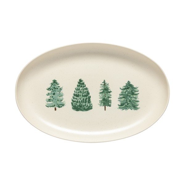 Pladenj z božičnim motivom iz kamenine 26x41 cm Pacifica Christmas Tree – Casafina