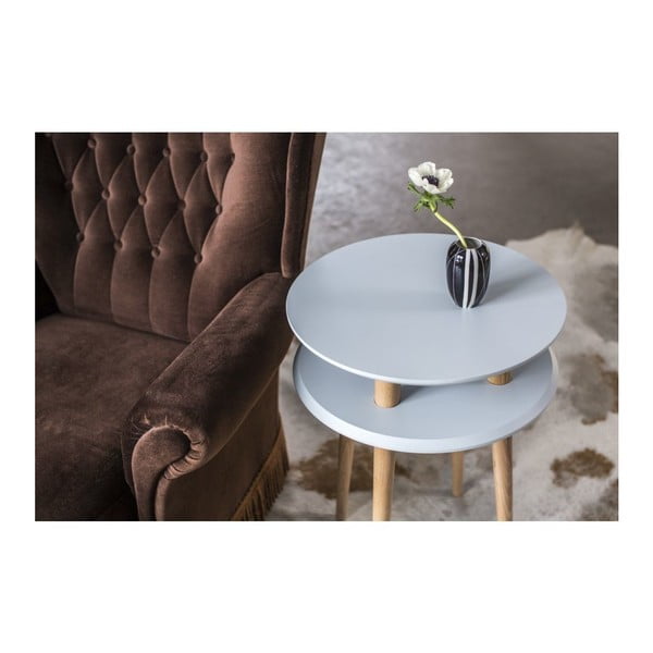 Rožnata stranska mizica Ragaba UFO, Ø 45 cm-image-3