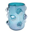 Modra steklena vaza Kare Design Aquarius, višina 23 cm