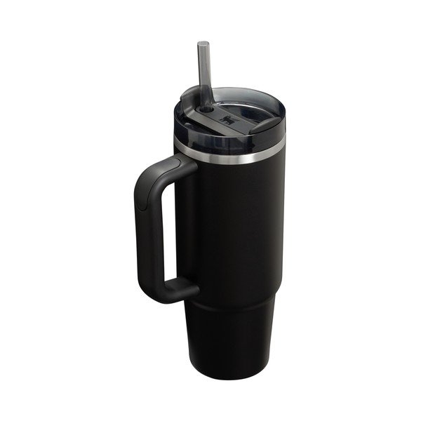 Črna termovka s slamico iz nerjavečega jekla 890 ml Quencher H2.O FlowState™ Tumbler Black 2.0 – Stanley-image-2