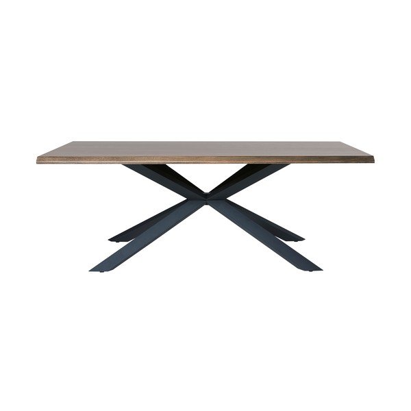 Jedilna miza z mizno ploščo v hrastovem dekorju 100x200 cm Arno – Unique Furniture-image-1