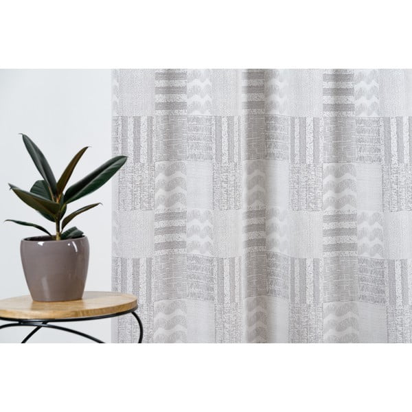 Svetlo siva zavesa 140x245 cm Navona – Mendola Fabrics-image-1