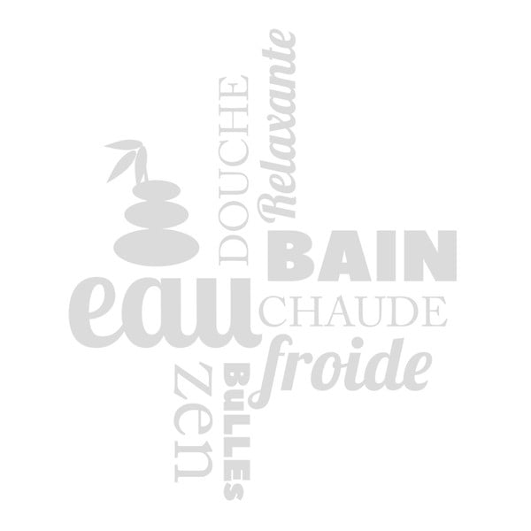 Vodoodporna nalepka za prho Ambiance Zen, 55 x 65 cm-image-1