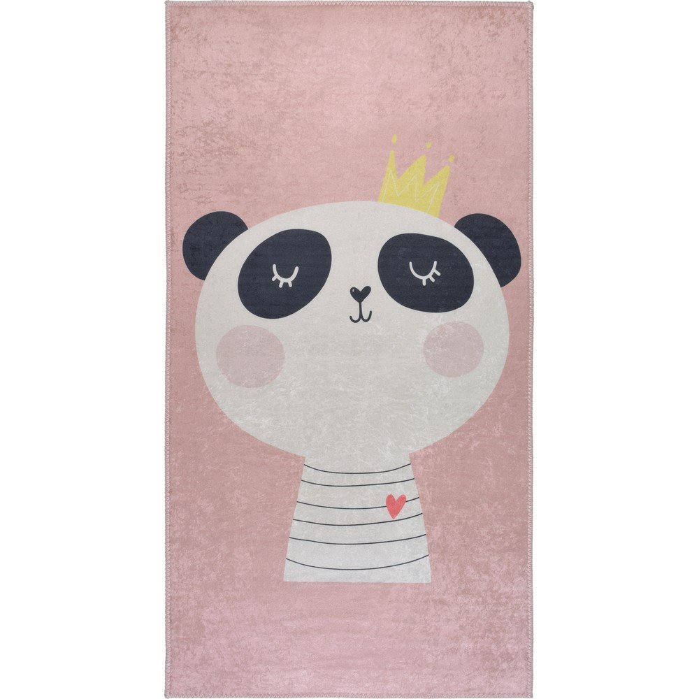 Svetlo rožnata pralna otroška preproga 100x160 cm Royalty Mascot