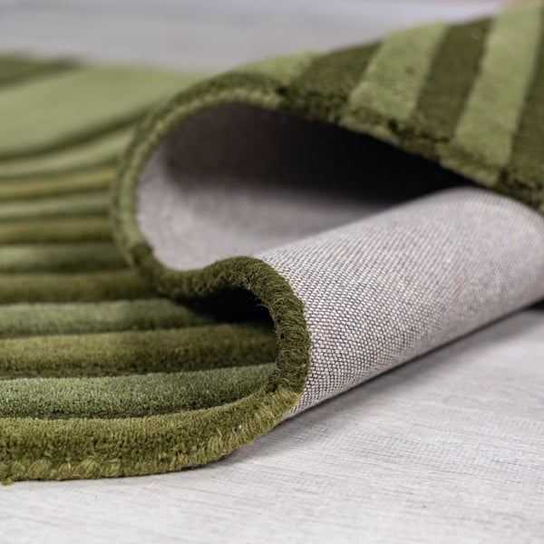 Zelena ročno tkana volnena preproga 150x240 cm Conway Retro – Flair Rugs-image-3
