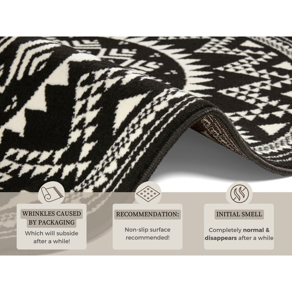 Črna preproga Hanse Home Celebration, ⌀ 140 cm-image-4