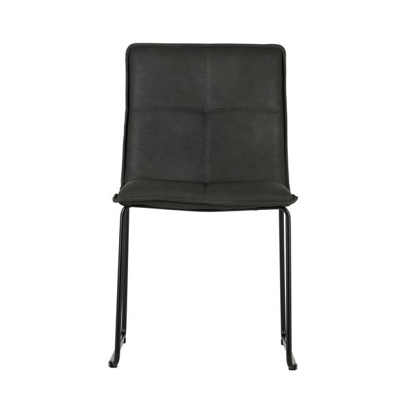 Komplet 2 črnih stolov WOOOD Evan-image-1