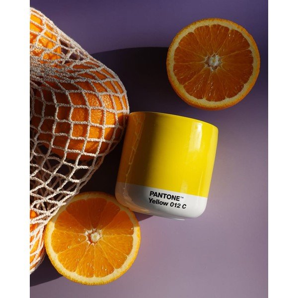 Rumena keramična skodelica 175 ml Cortado Yellow 012 – Pantone-image-1
