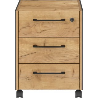 Antracitno siva/naravna omarica v hrastovem dekorju 42x54x49 cm Podium – Germania