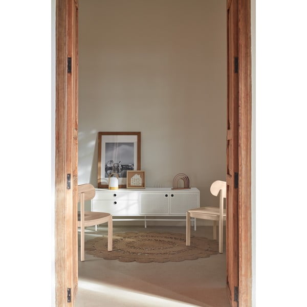 Bela TV omarica 140x52 cm Punto - Teulat-image-1