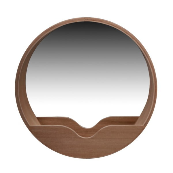 Stensko ogledalo s pladnjem za shranjevanje Zuiver Round Wall, ⌀ 40 cm-image-1