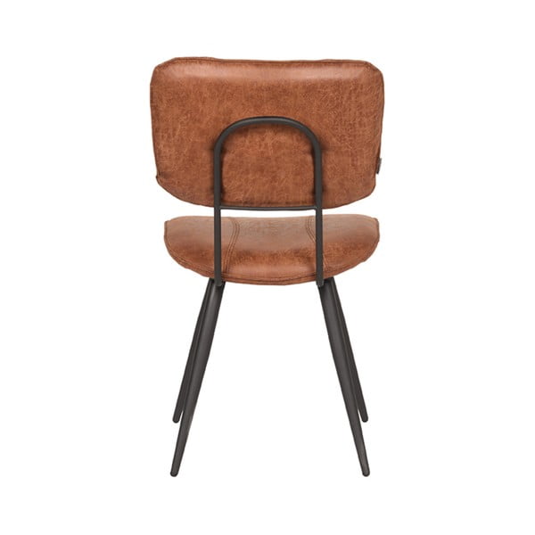 Usnjeni jedilni stoli v konjak rjavi barvi v kompletu 2 ks Fos – LABEL51-image-3