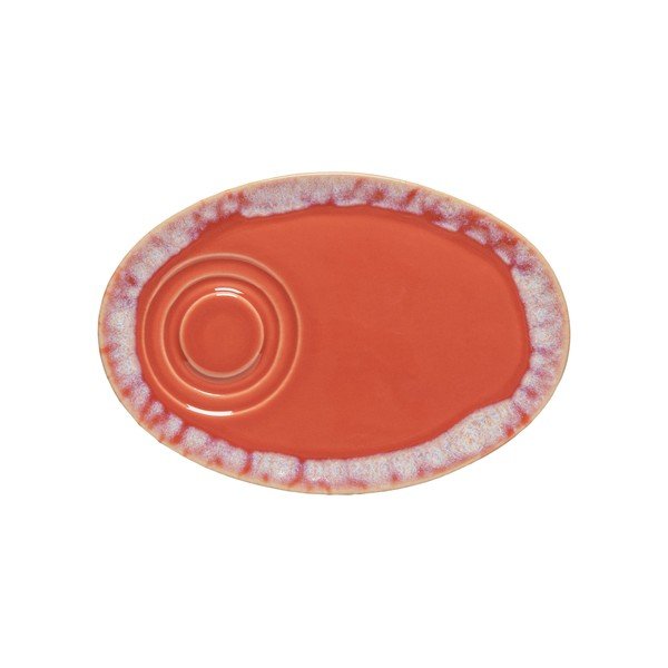 Rdeč čajni krožniček iz kamenine Grespresso – Costa Nova