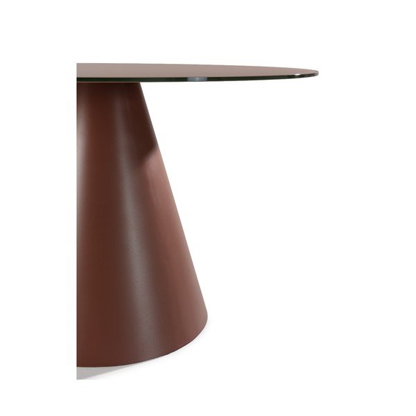 Okrogla jedilna miza s stekleno mizno ploščo ø 120 cm Vida – MOME-image-3