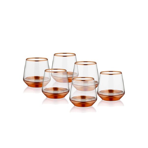 Komplet 6 kozarcev Mia Glam Bronze, 257 ml-image-1