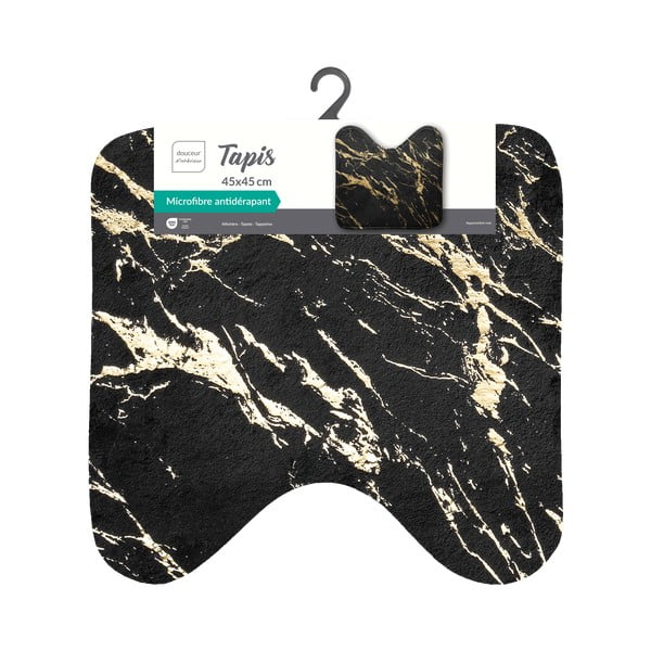Kopalniška preproga v črni in zlati barvi 45x45 cm Aquamarbre – douceur d'intérieur-image-4