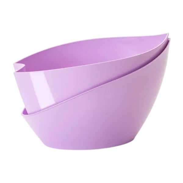 Pastelno vijoličen samozalivalni cvetlični lonček za ograje Plastia Doppio