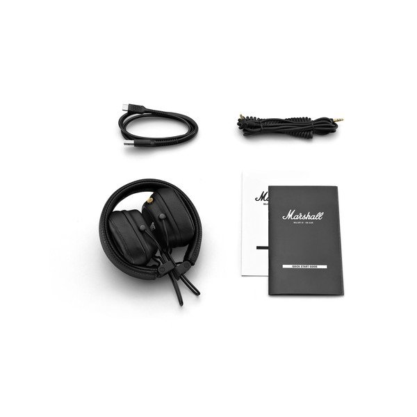 Črne slušalke Bluetooth Marshall Major IV-image-3