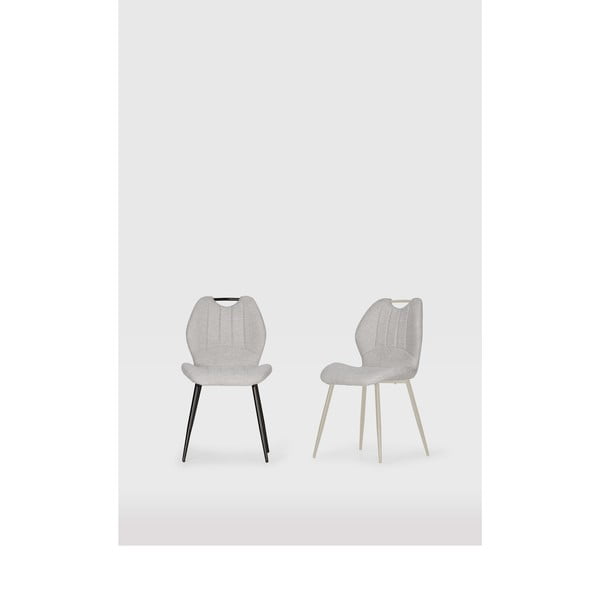 Svetlo sivi jedilni stoli v kompletu 4 ks Muli – Marckeric-image-1