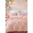 Rožnata/bež 4-delna podaljšana posteljnina za zakonsko posteljo iz renforce bombaža z rjuho 200x220 cm Damask – Mila Home