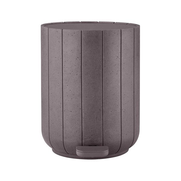Temno siv koš za smeti s pedalom iz poliresina 3 l Kua – Blomus
