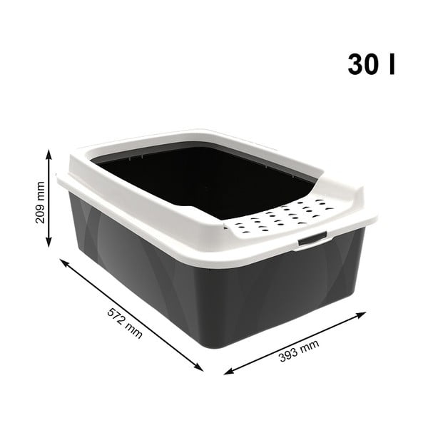 Mačje stranišče 57,2x39,3 cm Eco Bonnie - Rotho-image-1