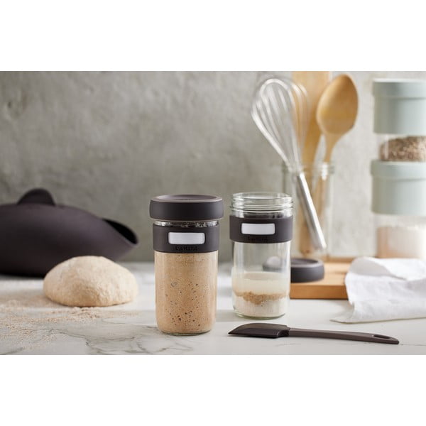 Komplet za pripravo testa iz droži z lopatko 2 ks 700 ml – Lékué-image-1